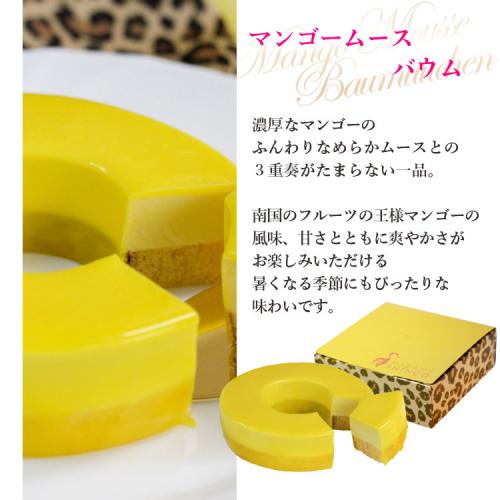 【送料無料】マダムシンコの食べ比べセットD(マダムブリュレ+マンゴームースバウム)